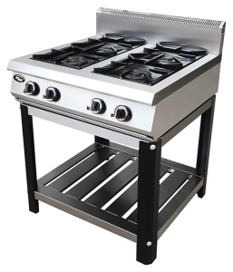 ПЛИТА ГАЗОВАЯ GRILL MASTER Ф4ПГ/800 НА ПОДСТАВКЕ