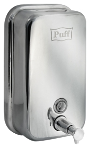 ДОЗАТОР ЖИДКОГО МЫЛА PUFF 8615 АНТИВАНДАЛЬНЫЙ ГЛЯНЦЕВЫЙ, 1 Л