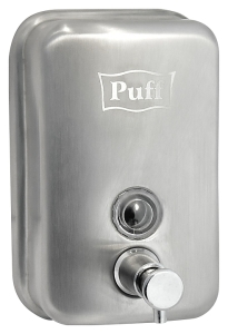 ДОЗАТОР ЖИДКОГО МЫЛА PUFF 8605M АНТИВАНДАЛЬНЫЙ МАТОВЫЙ, 0.5 Л
