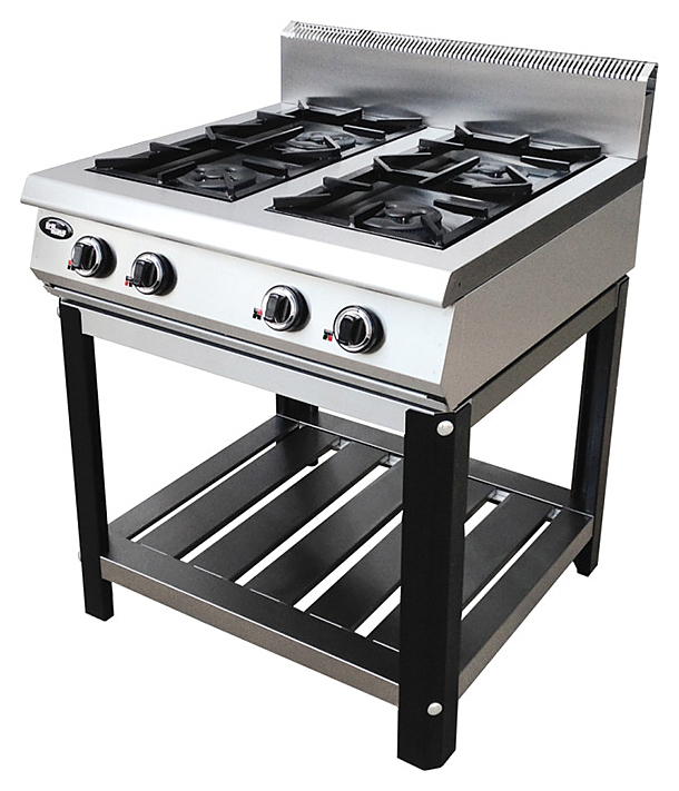 ПЛИТА ГАЗОВАЯ GRILL MASTER Ф4ПГ/800 НА ПОДСТАВКЕ