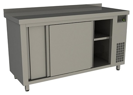 СТОЛ ТЕПЛОВОЙ RESTOINOX Т-СПЗК-11/6-Б ЗАКРЫТЫЙ С БОРТОМ